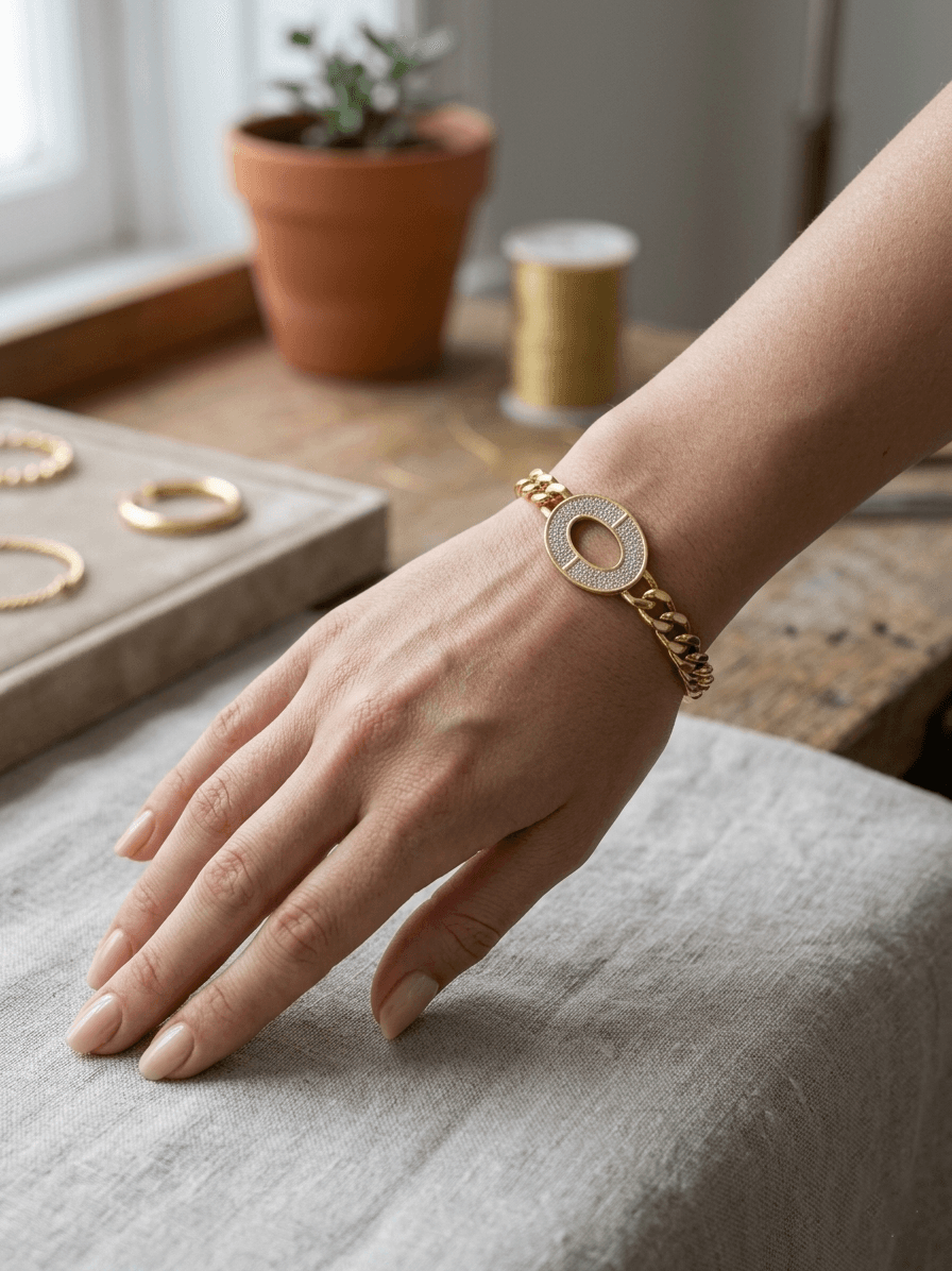 Delicate Charm Drop Bracelet