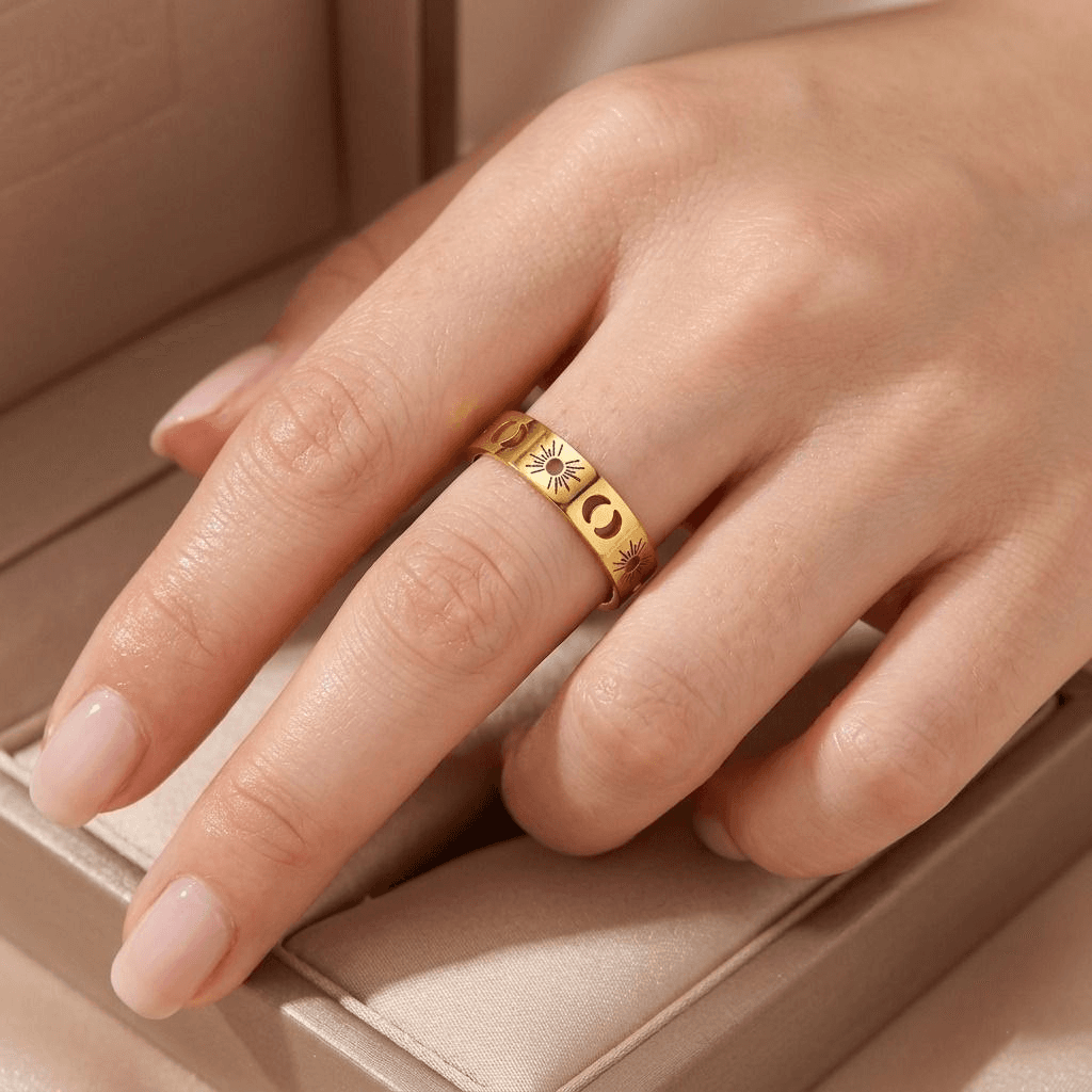 Pure Stainless Steel Unique Wedding Band