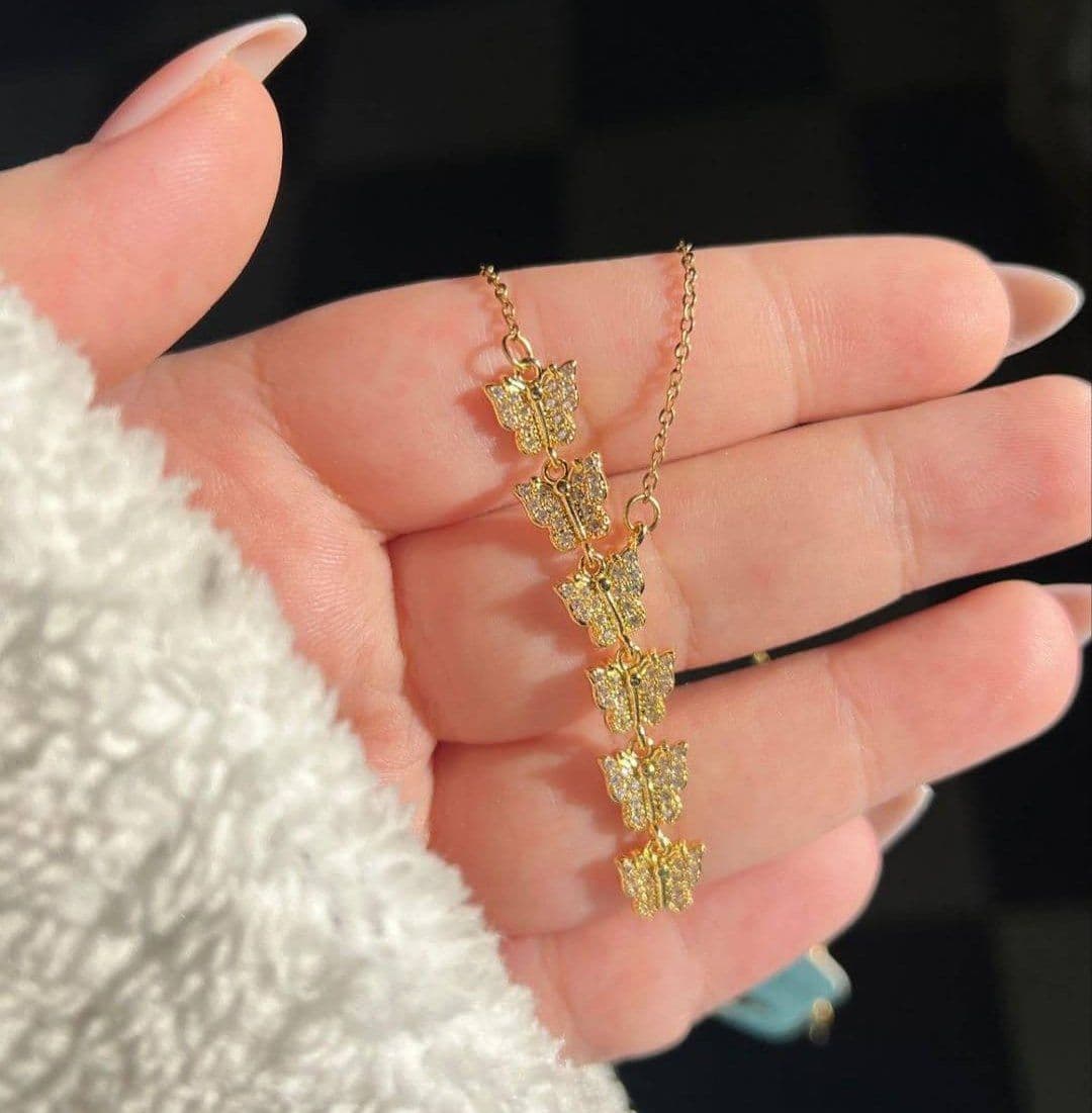 Silver Butterfly Necklace