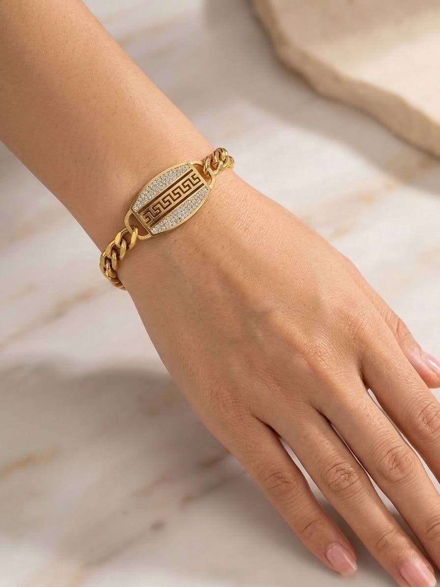 Geometric Pendant Bracelet