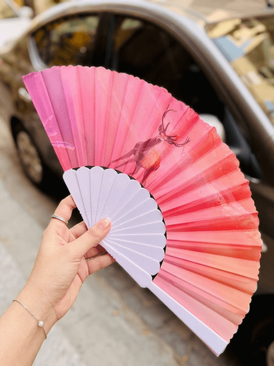Nature-Inspired Botanical Hand Fan