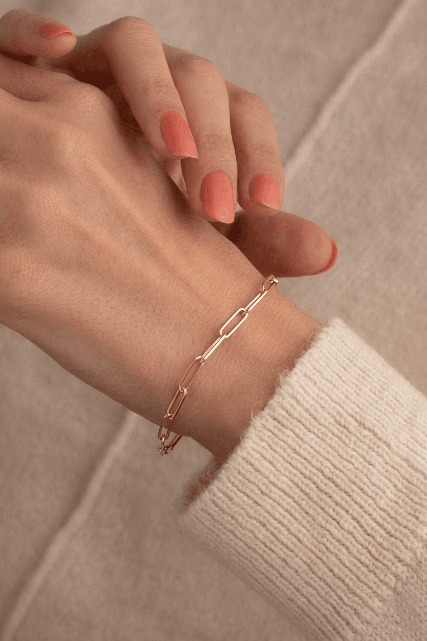 Crescent Moon Charm Bracelet